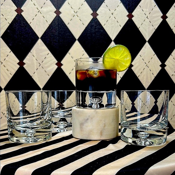 Luxury Double Old-Fashioned Glass Set of 4 | Hand-Blown Polish Barware | Crystal - Picture 10 of 11